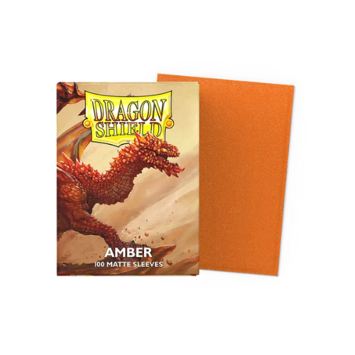 Dragon Shield Sleeves Standard Size Amber - Matte (100)