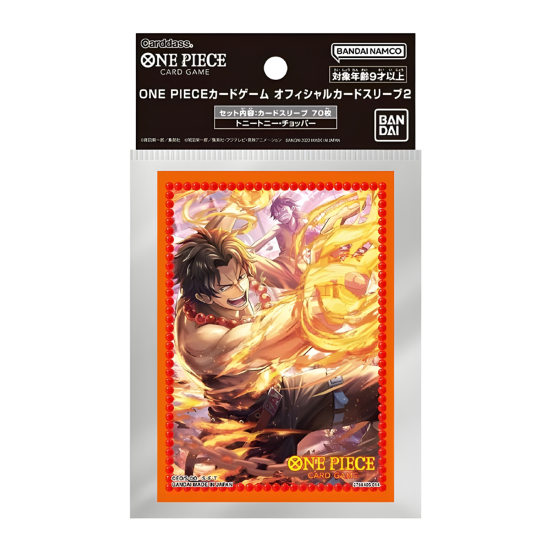 One Piece Card Game Official Sleeves - Portgas D. Ace (70 bustine)