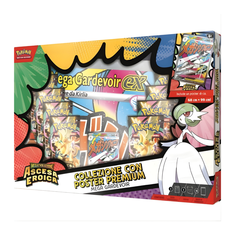 Pokémon - Collezione con Poster Premium - Megaevoluzione Ascesa Eroica Mega Gardevoir ex