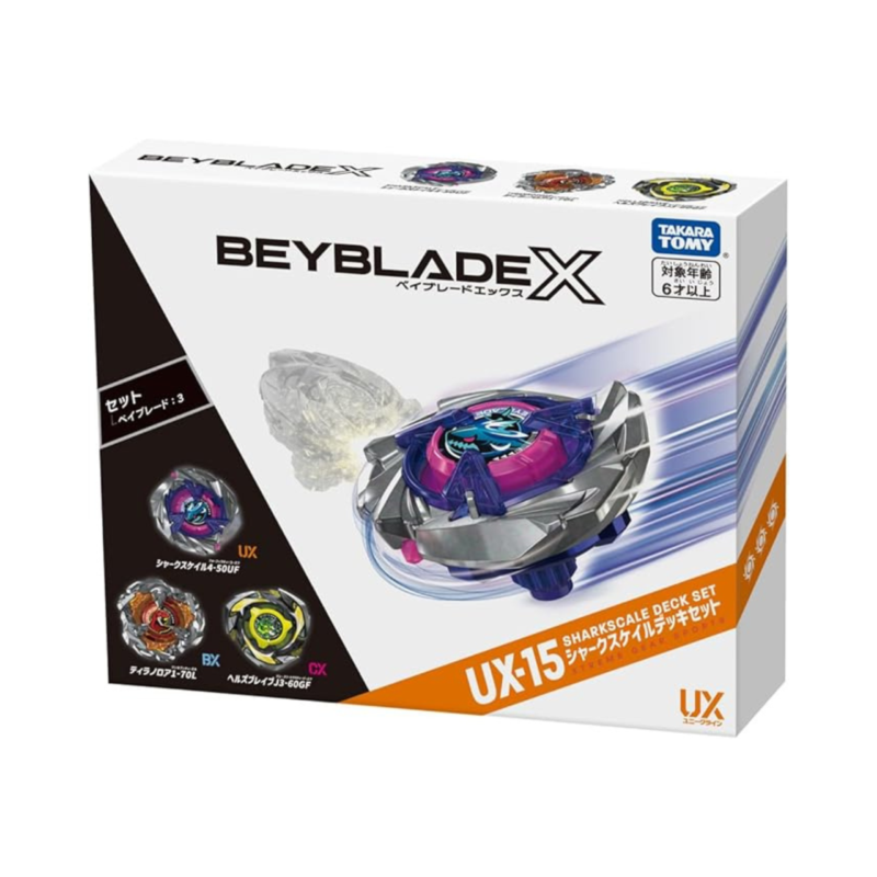 Takara Tomy - Beyblade X UX-15 Shark Scale Deck Set