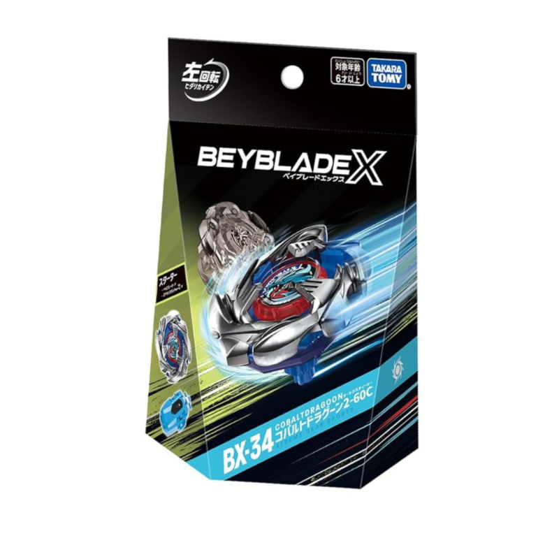 Takara Tomy - Beyblade X BX-34 Starter Cobalt Dragoon 2-60C