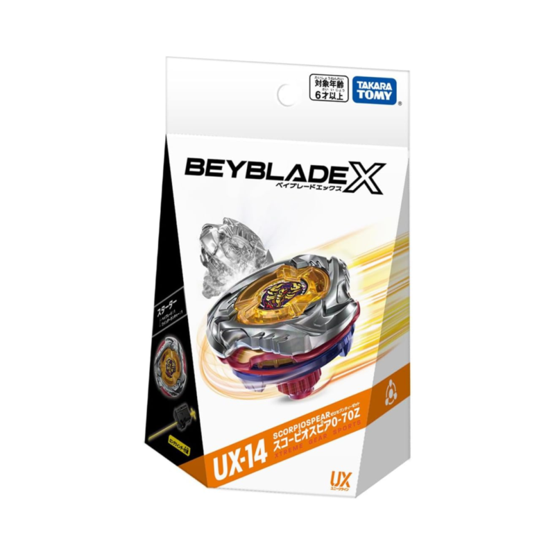 Takara Tomy - Beyblade X UX-14 Starter Scorpio Spear 0-70Z