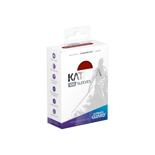 Ultimate Guard Katana Sleeves Standard Size RED (100)
