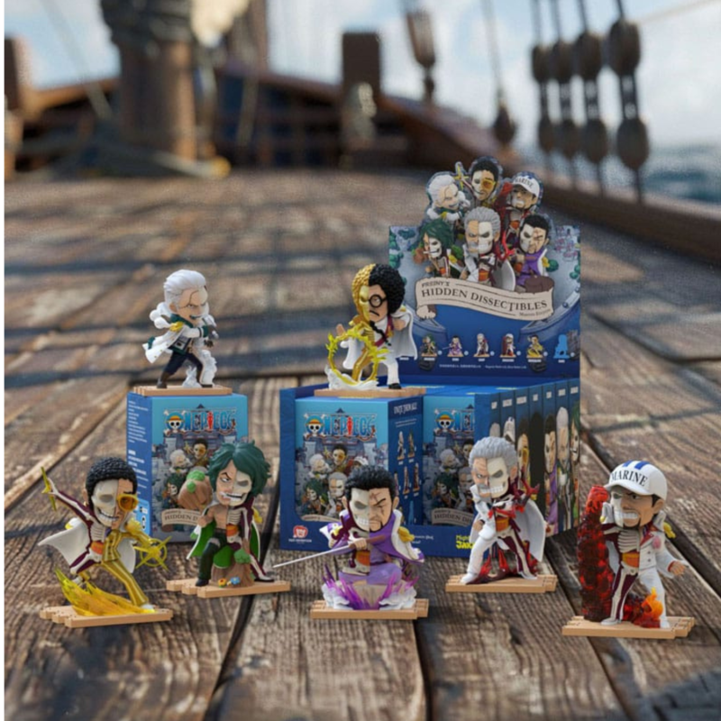 One Piece Freeny's Hidden Dissectables Marines Edition 4 inch Vinyl Figure Blind Box Display (6pcs)