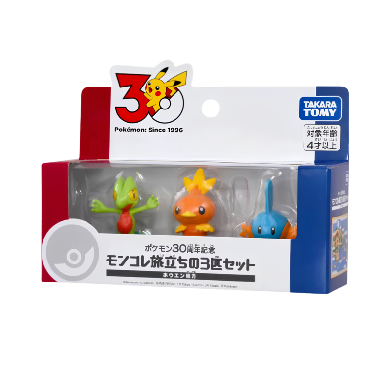 Takara Tomy - Pokemon 30th Anniversary Moncolle Set of 3 Hoenn Region